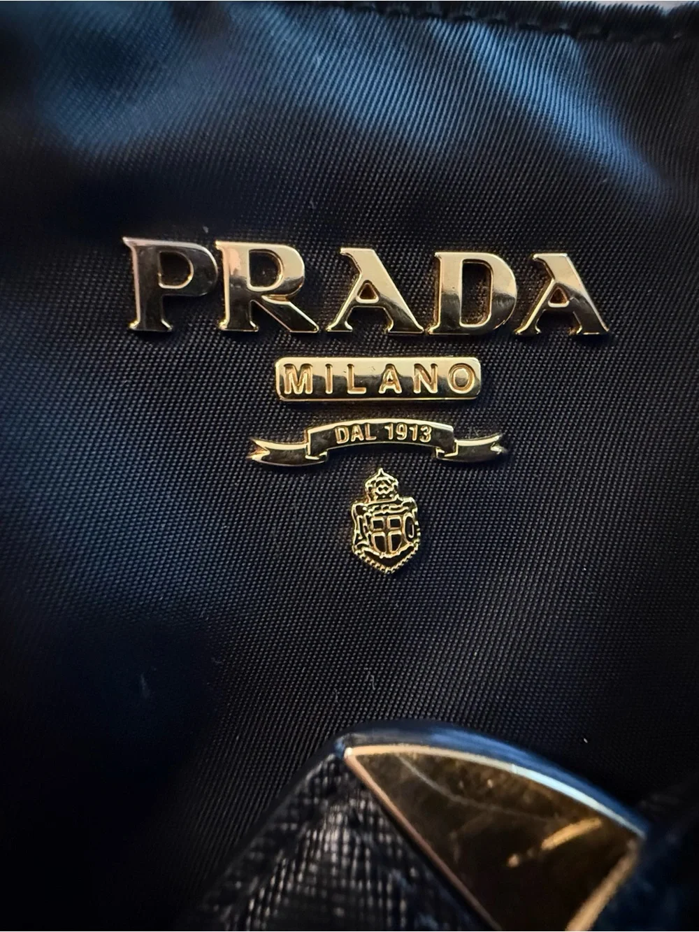 Prada black nylon